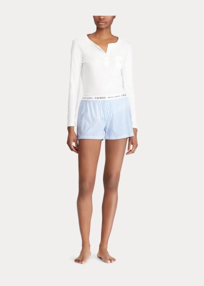 Women's Ralph Lauren Cotton Sleep Shorts | 382154QKJ